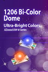 1206 Bi-Color Dome Ultra-bright color LEDs