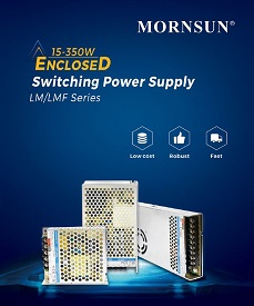 Mornsun 15-350W Enclosed Power Supplies